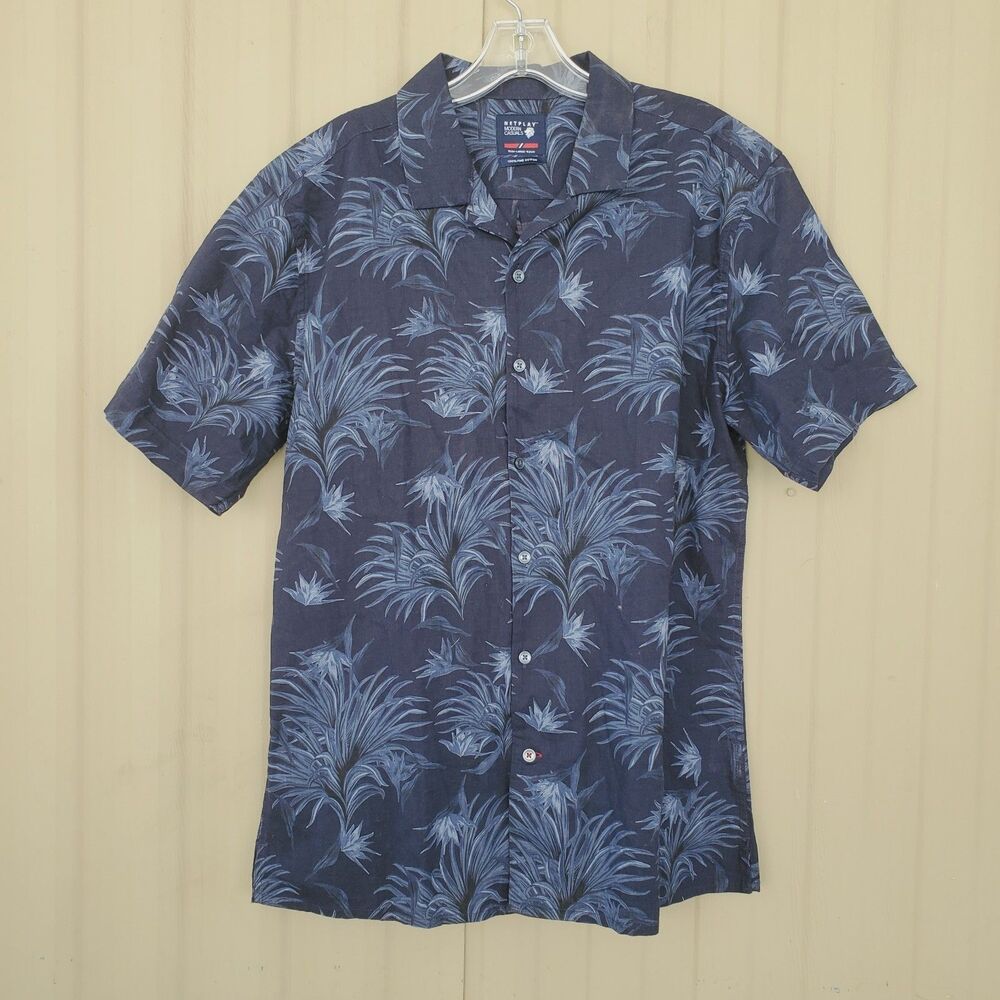 Netplay Modern Casuals Slim Button Down Shirt Size Large